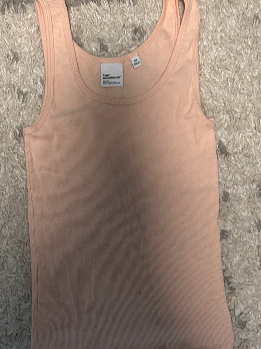 3/$10 🟢 TNA homestretch ribbed tank, peach pink, size x-small